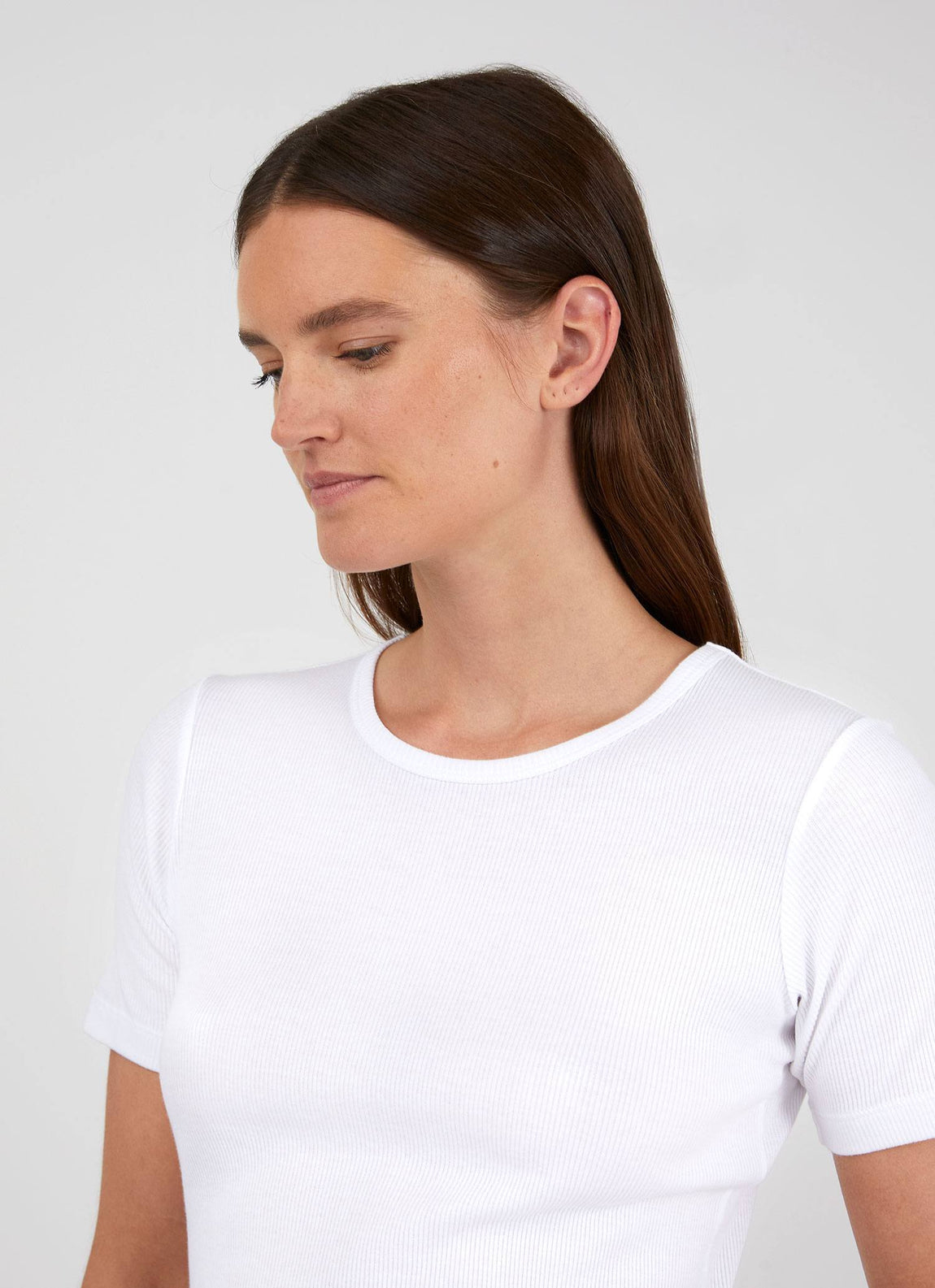 Rib T-shirt - White